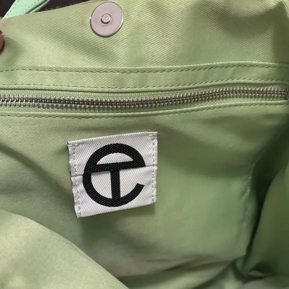 TELFAR•Medium tote double mint green